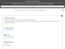 Tablet Screenshot of pepersack.de